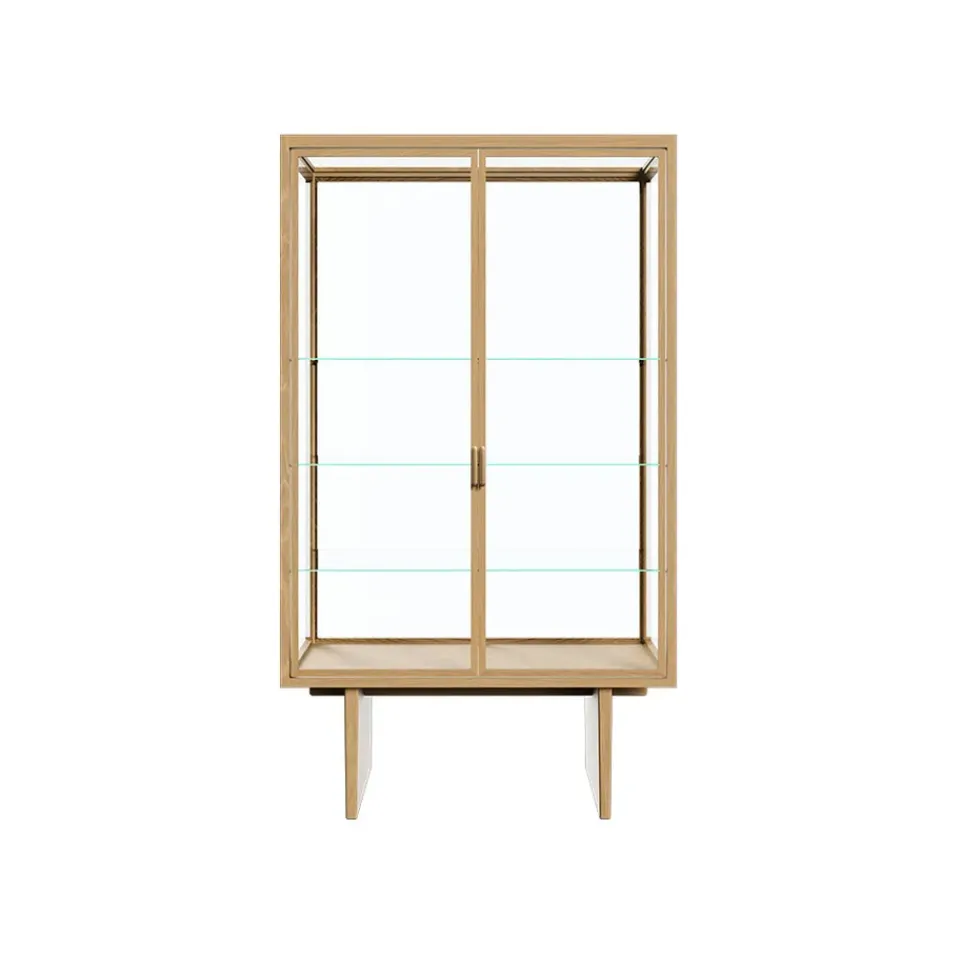 Best GUBI Vitrina Private, Vidrio, roble teñido claro Transparente