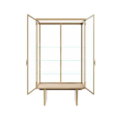 Best GUBI Vitrina Private, Vidrio, roble teñido claro Transparente