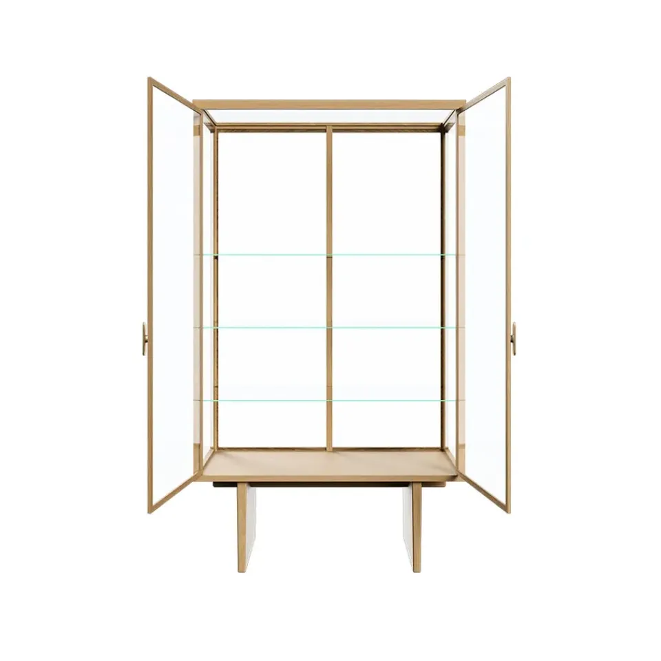 Best GUBI Vitrina Private, Vidrio, roble teñido claro Transparente