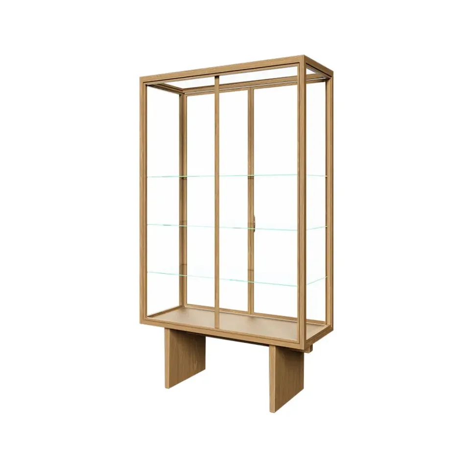 Best GUBI Vitrina Private, Vidrio, roble teñido claro Transparente