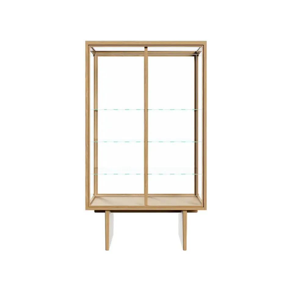 Best GUBI Vitrina Private, Vidrio, roble teñido claro Transparente