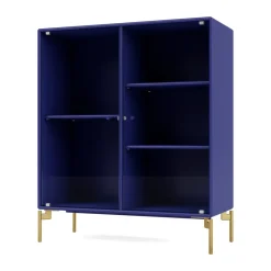 New Montana Vitrina Ripple II 69,6x82,2x30 cm, Monarch-ben brass Azul