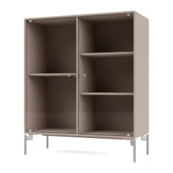 Hot Montana Vitrina Ripple II 69,6x82,2x30 cm, Mushroom-ben chrome Beige