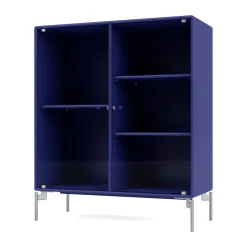 New Montana Vitrina Ripple II 69,6x82,2x30 cm, Monarch-ben chrome Azul