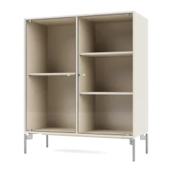 Hot Montana Vitrina Ripple II 69,6x82,2x30 cm, Oat-ben chrome Beige