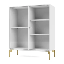 Sale Montana Vitrina Ripple II 69,6x82,2x30 cm, Snow-ben brass Blanco