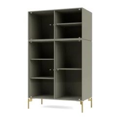 Online Montana Vitrina Ripple III 69,6x117,6x38 cm, Fennel-ben brass Gris