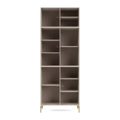 Discount Montana Vitrina Ripple IV 69,6x187,2x38 cm, Clay-ben brass Gris