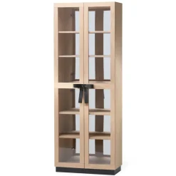 A2 Vitrina The Bow, Roble aceitado blanco Beige