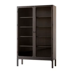 Outlet &Tradition Vitrina Trace SC88 120x192x40 cm, Dark stained oak Marrón