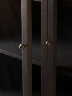 Outlet &Tradition Vitrina Trace SC88 120x192x40 cm, Dark stained oak Marrón