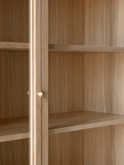 New &Tradition Vitrina Trace SC88 120x192x40 cm, Natural naturalal oak Marrón
