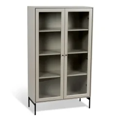 Online Mavis Vitrina Volt 130 cm , Detalles en negro Beige