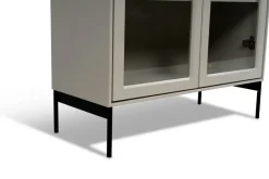 Online Mavis Vitrina Volt 130 cm , Detalles en negro Beige